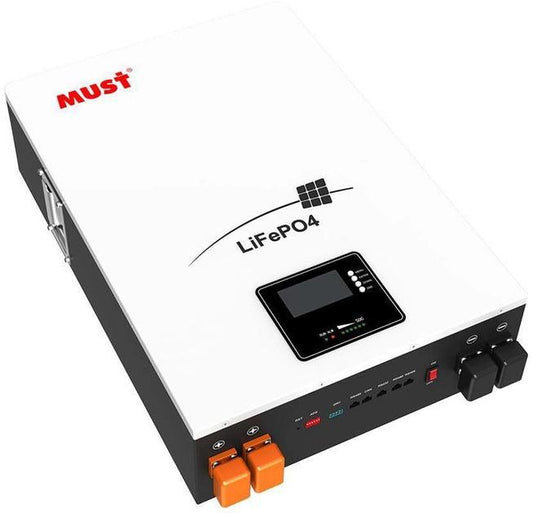 Must 48V 100Ah Lithium Battery – Wall Mountable with WiFi Dongle